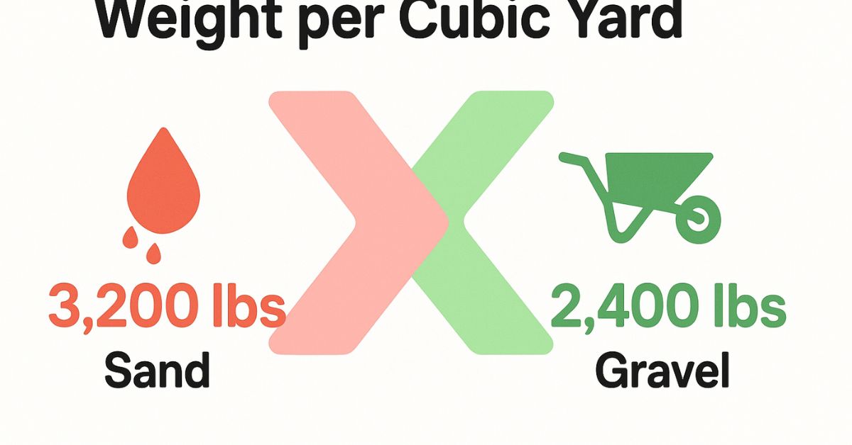 How Much Does a Yard of Gravel or Sand Weigh? Complete Project Planning Guide